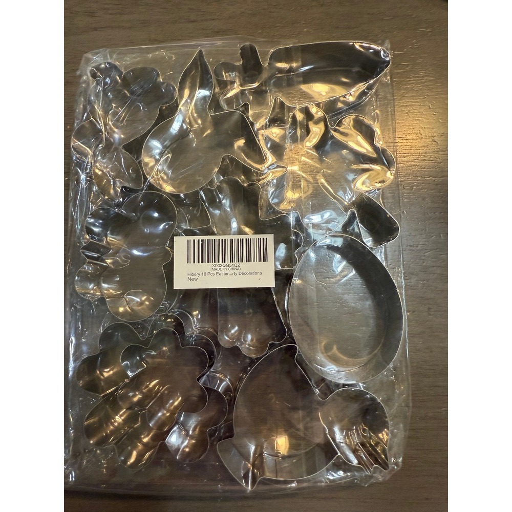 Hibery Easter Cookie‎ Cutters 10 Pcs Set Spring Holiday Baking Metal